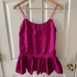 EUC Vintage Moda International Victorias Secret Peplum Tank
